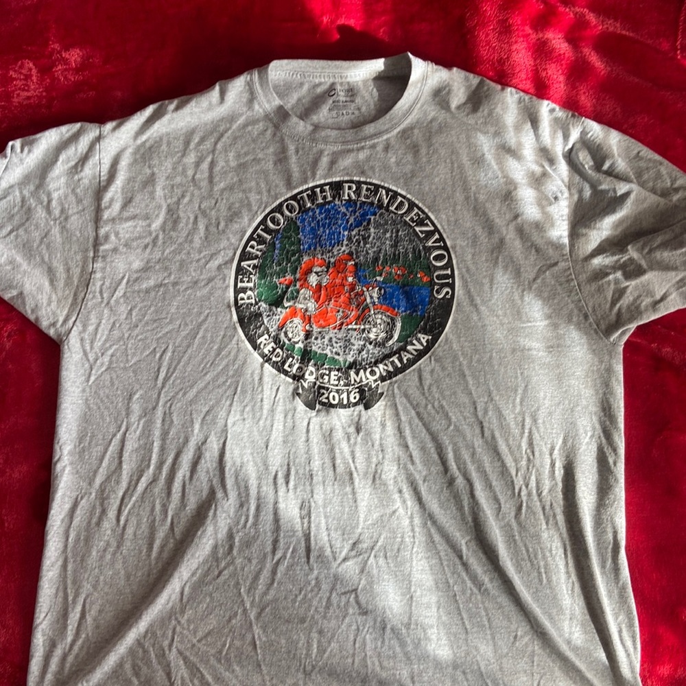 Thrifted shirt, main print is cracking up when getting washed